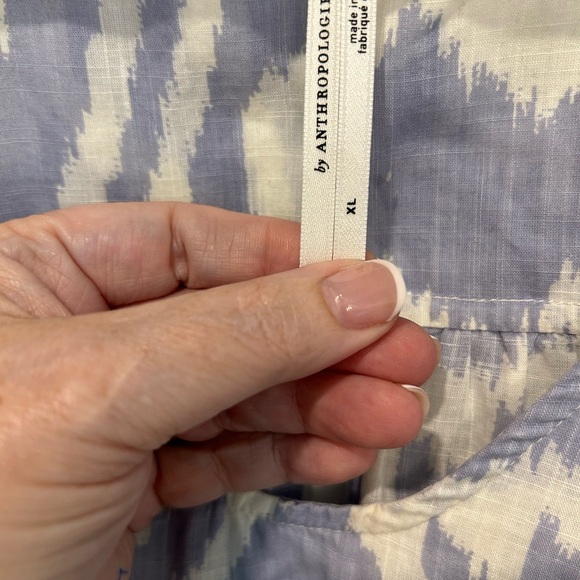 ANTHROPOLOGIE worn once peasant blouse XL - Picture 5 of 7